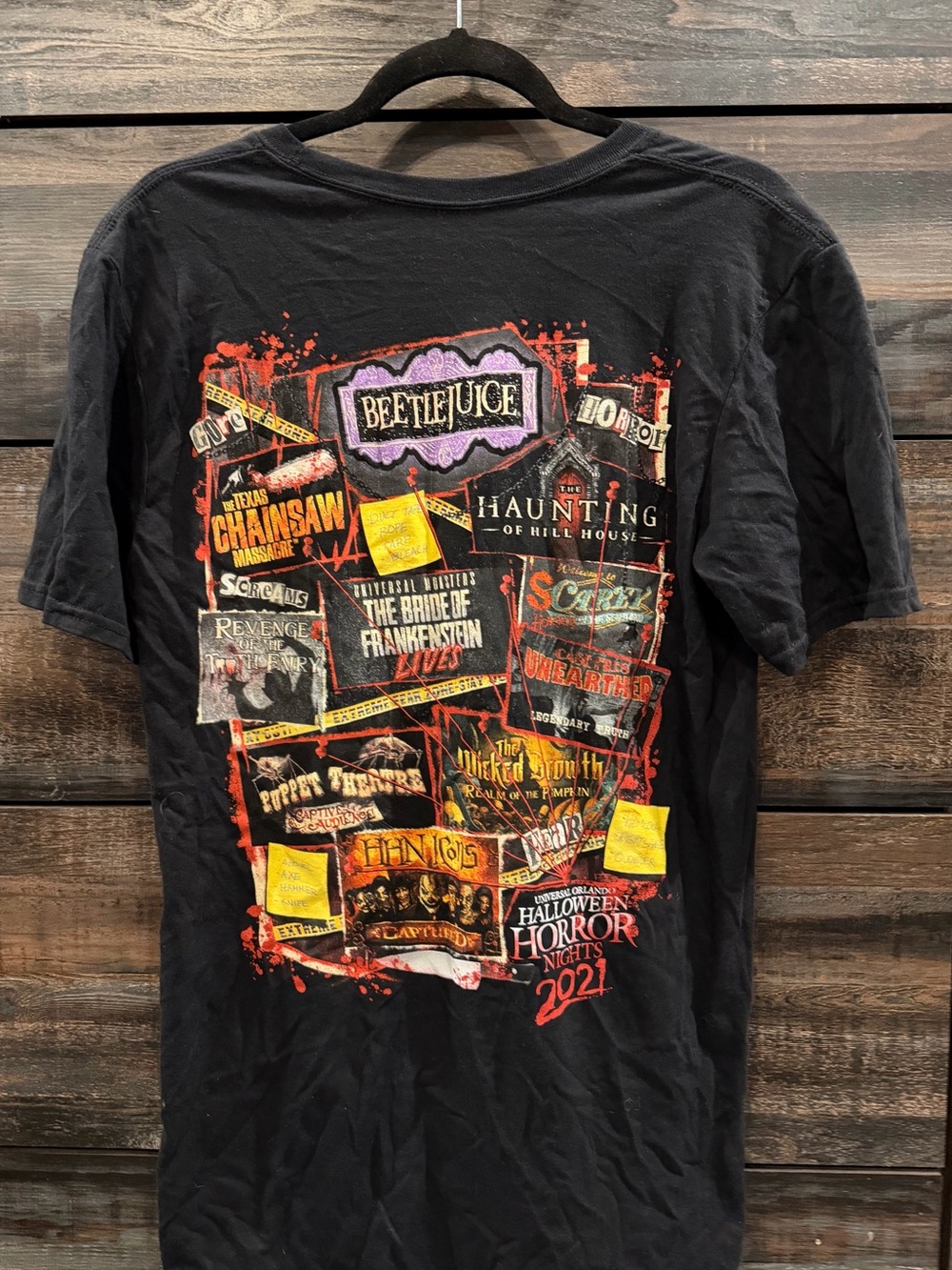 Universal Studios Halloween Horror Nights 2021 Graphic Tee - Black
